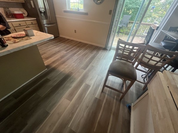 Laminate floor installation by E Baron Flooring LLC